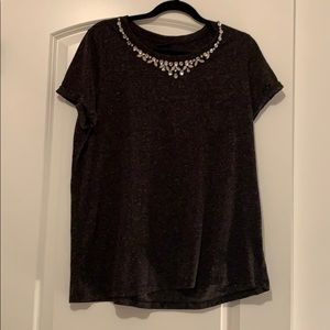 Fancy collar T-shirt